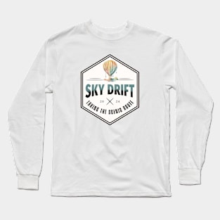 Hot air ballon scenic route watercolor Long Sleeve T-Shirt